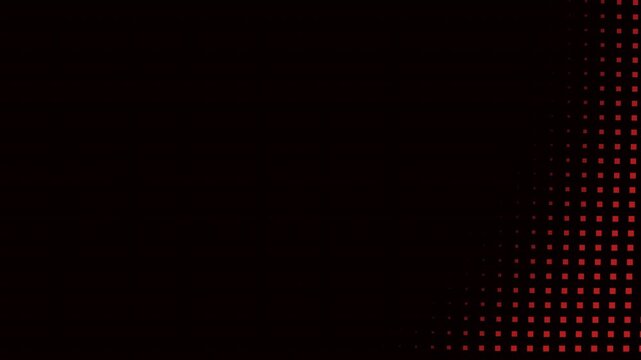 Red dotted wave pattern forming along a dark field
