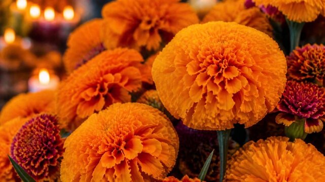 Marigolds for the Day of the Dead cal&eacute;ndulas para Dia de los muertos