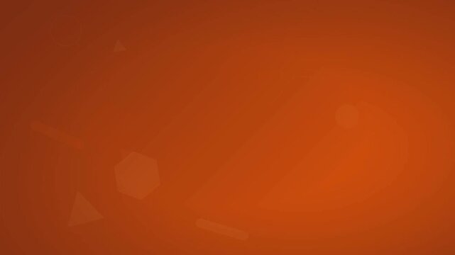 A minimalist sequence featuring a vibrant orange background with very subtle, faint geometric textures shifting across the frame.