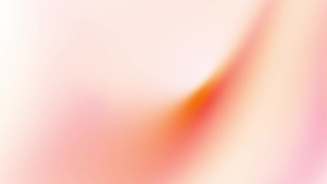 Soft peach pastel gradient with delicate flowing curves seamless loop 4K