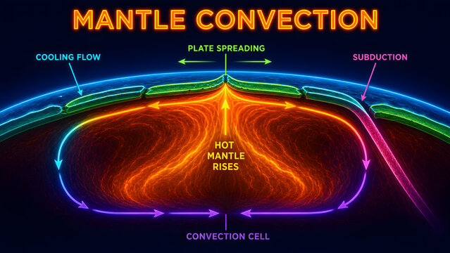 Mantle Convection from Hot Rise to Plate Motion