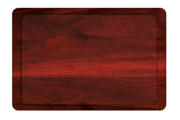 Blank red wooden board for Christmas greetings and designs. © vovan