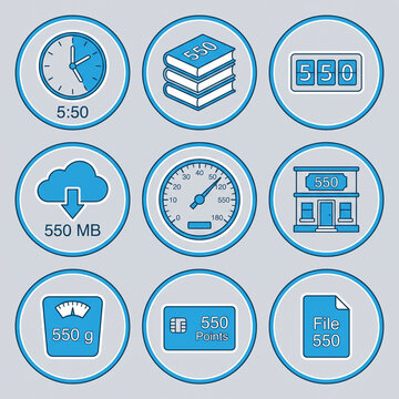 Icon set 550