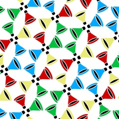 Fototapeta premium Colorful Megaphone Seamless Pattern - Marketing, Announcement, and Promotion Background