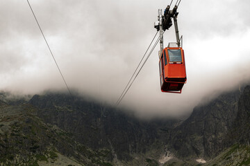 Cable car in the mountains of Tatra © Krisztina