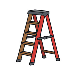 Red and brown stepladder © ebar