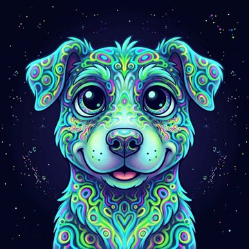 un lindo cachorro 