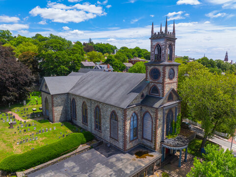 St. John's Episcopal Diocese Church of Rhode Island at 271 N Main Street, downtown Providence, Rhode Island RI, USA. 