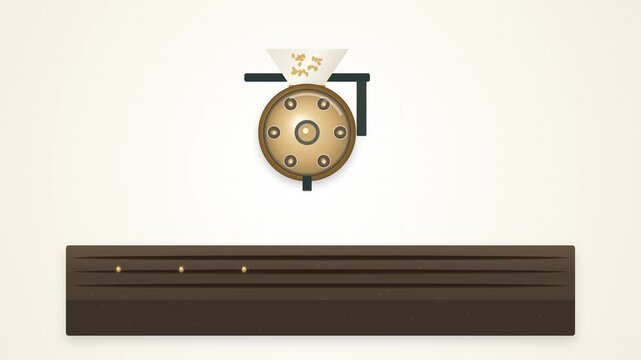 Premium cinematic agritech animation demonstrating a rotary seed-metering drum synchronizing indexing rotation, seed capture from hopper, aperture alignment, and precise seed drop into agricultural fu