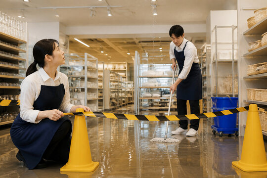 小売店舗での漏水対策と安全確保
