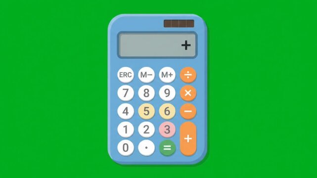 Calculator math animation