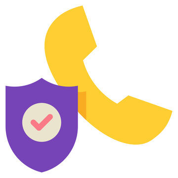 phone tel contact communication prevent protect flat icon