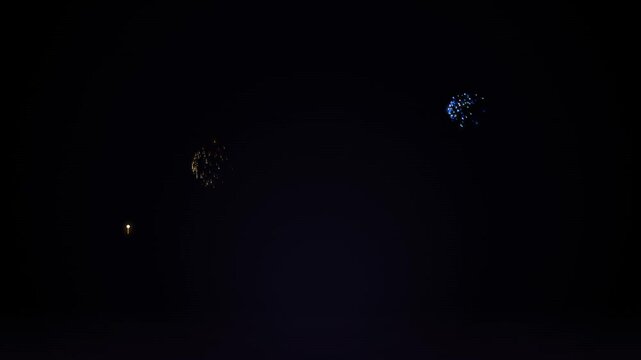 Distant Orbs of Light drift across a dark cosmic expanse with a glowing celestial body illuminating the scene