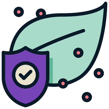 leaf nature environment prevent protect filled outline icon