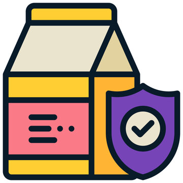 milk drink food prevent protect filled outline icon