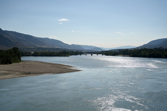 Thompson River in Kamloops, British Columbia, Canada.
