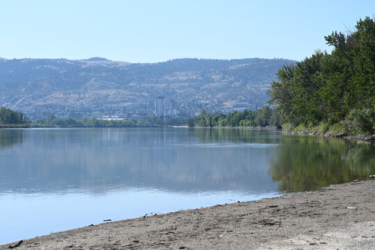 Thompson River in Kamloops, British Columbia, Canada.