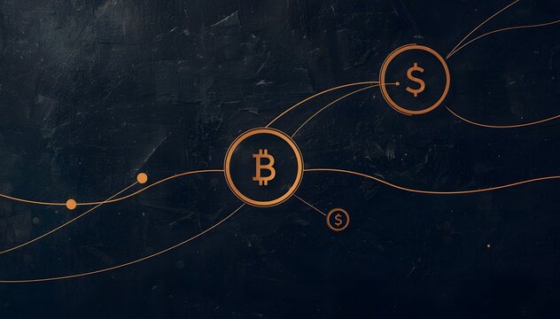 Subscription Economy Represented by Endless Circular Cash Flow Loops, Recurring Revenue Model, Digital Business Concept