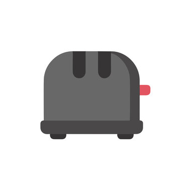 Flat illustration of a toaster