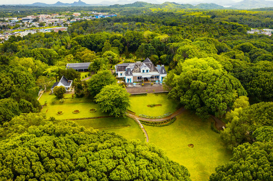 An old colonial-style house on the island of Mauritius.Museum on the island of Mauritius