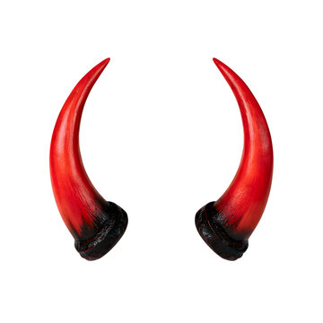 Red devil horns accessory for party