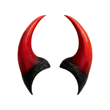 Red devil horns accessory for party