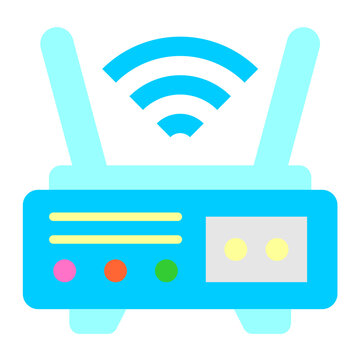 Wifi Router Vector Design Icon Style