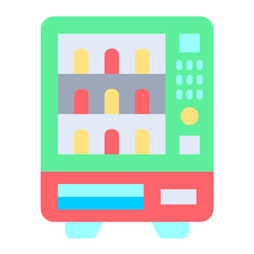 Vending Machine Vector Design Icon Style