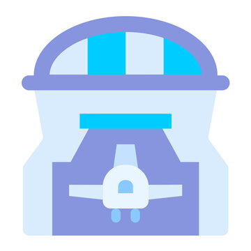 Hangar Vector Design Icon Style