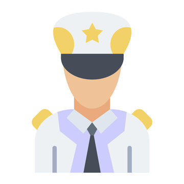 Pilot Vector Design Icon Style