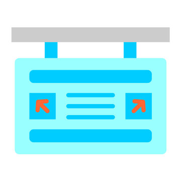 Boarding Gate Vector Design Icon Style