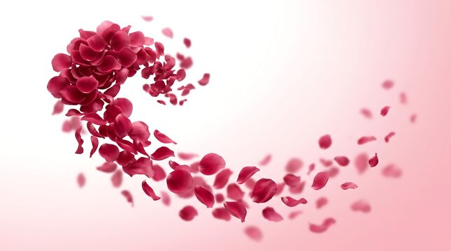 Rose Petals Cascading and Spiral 2k in Natural Wildlife Habitat with Detailed Texture and Natural Daylight for Safari Conservation
