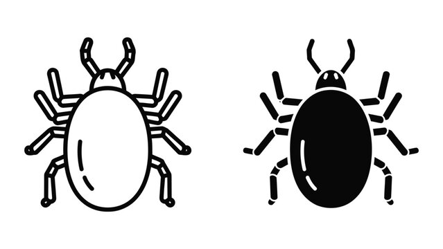 Lyme disease tick vector icon for pest control and health awareness