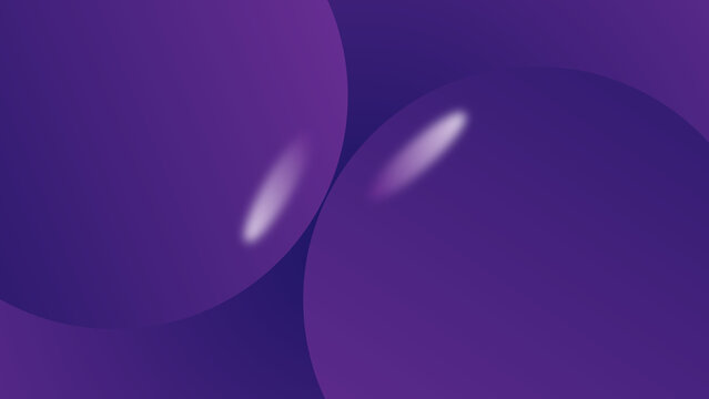 Abstract Purple color Soft Gradient Background with Smooth Circular Shapes