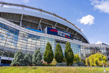 Obraz premium Empower Field at Mile High home of the Broncos in Denver Colorado USA