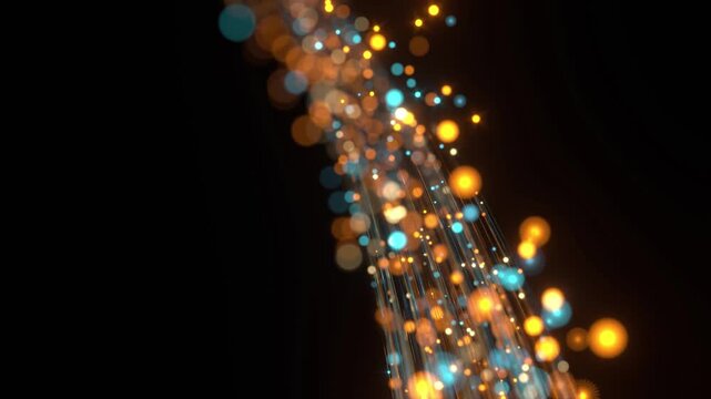 Light tech fiber optic data tech bg able to loop endless 4k