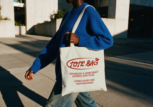 Lifestyle Tote Bag Mockup