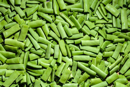 green beans background