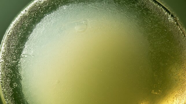 Clear pastis liqueur turns opaque white when water is added, demonstrating the classic louche effect in a glass.