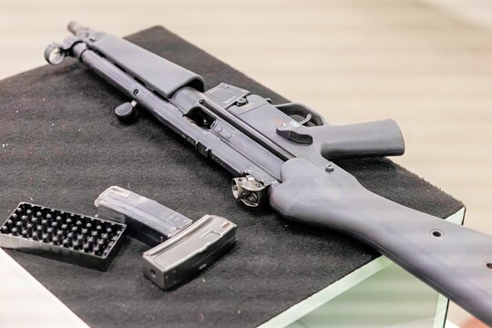 MP5 auf einem Tisch