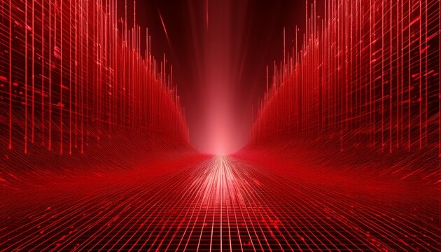 abstract matrix red background