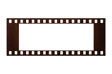 Fototapeta premium Modern empty black film frame front view
