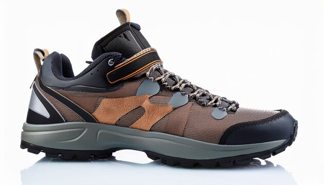 new trekking shoes from the salomon brand waterproof with a gore tex membrane on a white background