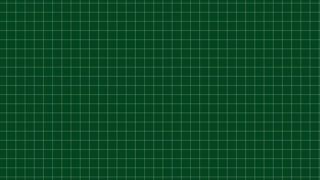 Green grid line pattern metering animation moving background