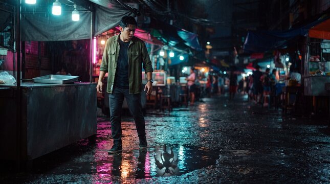 Shopper sees an aswang in a market puddle