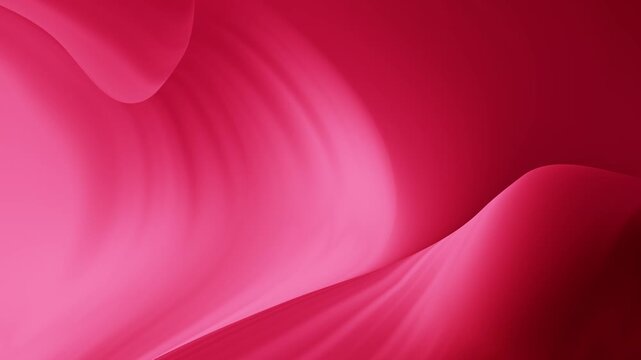 Abstract red silk fabric flowing background animation