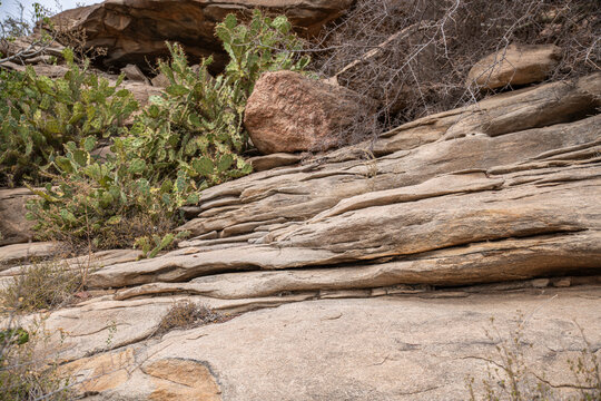 Ancient Rock Paintings at Las Geel Archaeological Site in Somaliland, Africa