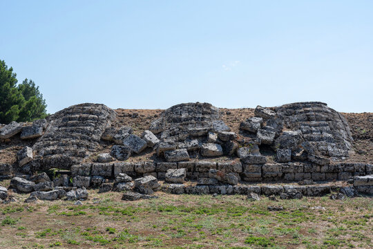 Stadium in Perga or Perge or Parha is ancient Lycian settlement, Greek city in Pamphylia, Roman province of Pamphylia Secunda, located in Aksu, Antalya, Turkey or Turkiye