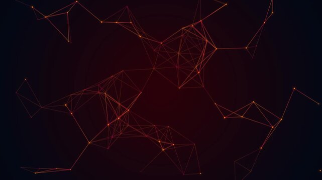 Abstract Red Cyber Motion Loop 4K - Energy Plexus Network for Gaming and Esports
