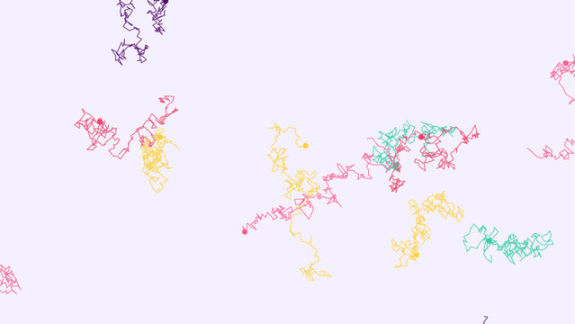 Brownian motion random particle paths background